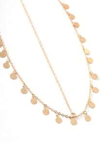 1pc Fashionable Minimalist Round Pendant Headchain, Versatile For Women And Girls Daily, Beach, Date, Party Wear