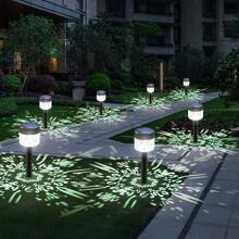 1 pieza/2 piezas/4 piezas Luces de sendero solares, luces RGB impermeables IP66, luces de paisaje de ensueño, luces decorativas de jardín, iluminación de paisaje impermeable, lámparas de atmósfera, funciona con energía solar sin necesidad de electricidad, talla grande de 12 horas de iluminación continua