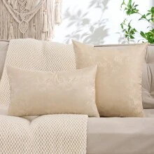 Miater 金色装饰垫套，带提花几何图案，适用于客厅和卧室