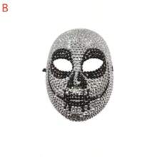 1pc Bling Jester Mask, Cosplay Haunted House Costume Props Head Accessory