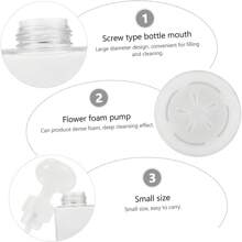 250ml Pressing Flower Schaum Flasche Shampoo Duschgel Spender Organizer Körperlotion Flüssigseife Mousse Schaum Behälter Klare Presse Flasche Badezimmer Essentials Haushalt Pressing Flower Schaum Flasche Initialen Name 26 Buchstaben Muster Badezimmer Dekoration Herbst Dekoration Rückkehr zur Schule