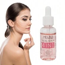 MELAO 四合一面部精华液，含透明质酸、烟酰胺、维生素 C、维生素 E，可抗衰老护肤 - 粉色 - 查看 5