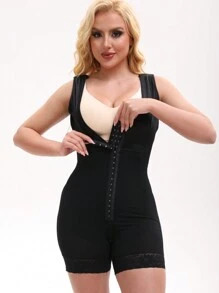 Faja Colombianas Shapewear For Women Tummy Control Post Surgery Full Body Shaper Butt Lifter With Zipper Crotch Skimsbodysuits Solleonnewfajascurve Elegant Figure Faja Melibelt Bodysuitfajashaper - 米色 - 查看 5