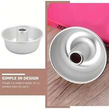 3 件/1 件空心戚风蛋糕烘焙模具，铝合金圆形蛋糕模具，大甜甜圈模具厨房烘焙工具，适合商业用途、家庭用途。 - 彩色 - 查看 4