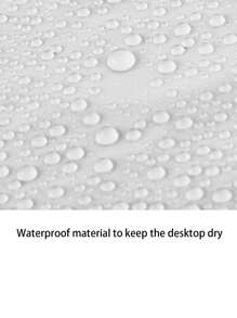 1 件白色加厚一次性派对桌布，防水防油派对生日餐桌布，无需清洗