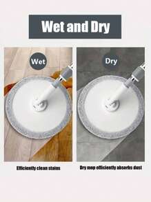 3 أغطية رأس مصنوعة من الأنسجة المحارية الدائرية للغسيل والتنظيف بأرضيات المنزل، أغطية قابلة لإعادة الاستخدام مع بكرة دوارة 360 درجة، ملحقات عالمية - متعدد الألوان - مشاهدة 7