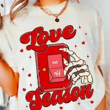 Love Season PNG, Love Valentines Sublimation Design, Valentine Png, Valentines Day Png, Love Png, Retro Valentine Png, Digital Download - White - View 1