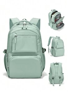 Large Capacity Schoolbag, High School Students College Students Backpack, Travel Backpack Women's Casual High-Capacity Backpack Men's Business Notebook Backpack, 15.6-Inch Computer Work Backpack, Stylish Multi-Functional Multi-Layered Portable Cabin Bag , Outdoor Travel College Students Junior High School Students Schoolbag,Back To School Essentials