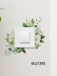 2 件简约素描花卉图案灯开关贴纸，牡丹玫瑰叶灯开关贴花插座装饰，自粘开关装饰贴花用于家居装饰，贴纸，墙贴花，乙烯基贴花，春季装饰品让您的家焕然一新，节日装饰贴纸礼物生日毕业 - 彩色 - 查看 21