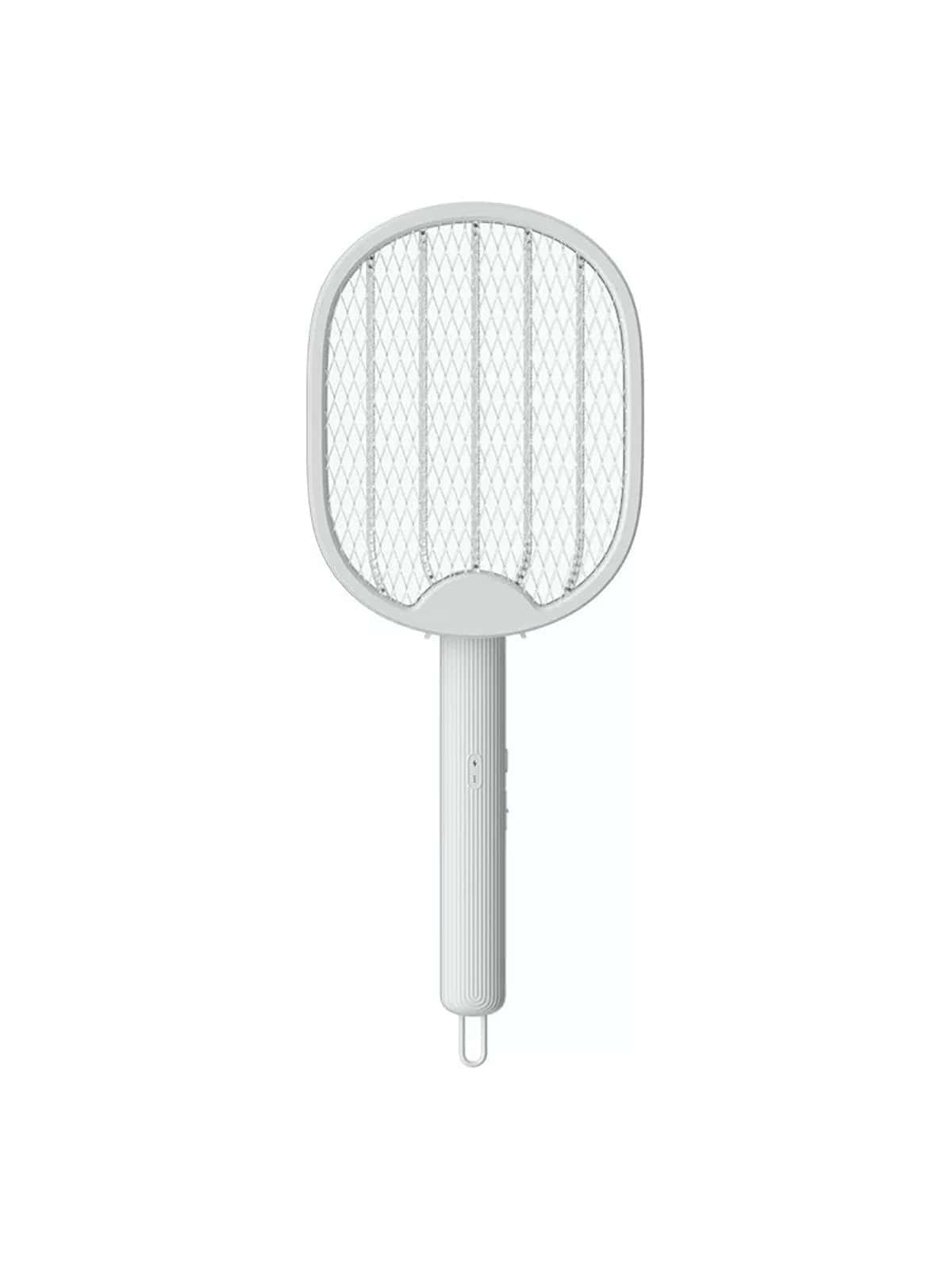 2 In 1 Electric Fly Swatter Racket Bug Zapper USB Rechargeable Mosquito Repellent Trap Lamp Powerful Mosquito Killer Insect Eliminator Fly Killer Bug Zapper 3000V - White - View 1