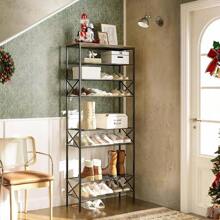 10 Tier Shoe Rack, Shoe Storage Organizer, Large Capacity Shoe Shelf Holds 40 Pairs Of Shoes, Durable And Stable, For Entryway, Hallway, Closet, Dorm Room, Rustic Brown SS10BR