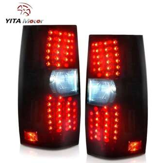 LED Tail Lamps For 2007-2014 Chevy Suburban 1500 07-14 Chevy Tahoe Black Smoke