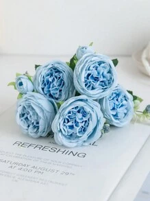 1 pieza/Set de 3 piezas Ramos de flores artificiales de peonía y rosa para decoración de boda, decoración de sala con plantas falsas, decoración de otoño, decoración de centros de mesa, material para decorar pasteles, material para coronas, decoración de jarrones en el hogar y dormitorio, decoración de jardín de otoño, decoración de fiestas de cumpleaños, decoración in situ, regalo del Día de San Valentín y decoraciones de Año Nuevo