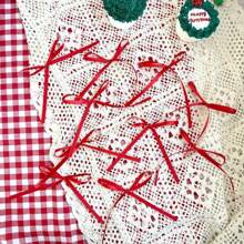 10 件黑色蝴蝶结蛋糕装饰蝴蝶结丝带纸杯蛋糕装饰气球花环新娘婚礼生日派对用品 - 彩色 - 查看 18