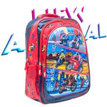 Children's School Backpack Sturdy Waterproof Backpack Tour - 紅色 - 查看 9
