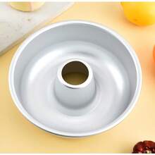 3 件/1 件空心戚风蛋糕烘焙模具，铝合金圆形蛋糕模具，大甜甜圈模具厨房烘焙工具，适合商业用途、家庭用途。 - 彩色 - 查看 3