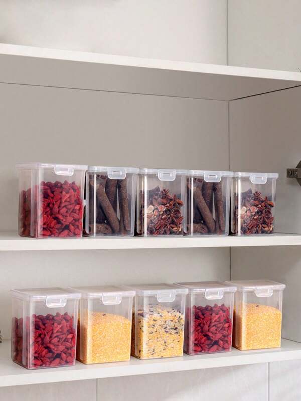 3M صندوق تخزين الأعشاب والبهارات، علبة محكمة الغلق للفلفل الحار المجفف والفلفل الأسود والنجيل والقرفة، منظم تخزين التوابل للمطبخ