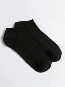 1/5/10/20 Pares Calcetines esenciales para hombres tipo tobillero, calcetines tobilleros suaves y ligeros de uso combinado, medias y calcetería para mujer, calcetines de media pierna para hombre, calcetines marineros para mujer