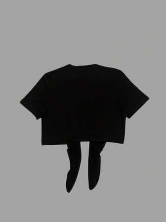 2025 时尚性感系带短袖上衣