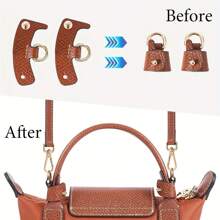 Set de 3 bucăți Kit de curele din piele, curea de schimb reglabilă pentru poșeta de umăr pentru femei, mini geanta de campion lungă curea de umăr pentru găluște, geantă maro perforată, accesoriu de călătorie, geantă de mână, genți