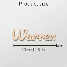 1 pièce Plaque personnalisée en bois avec nom personnalisé, bois double épais, style traditionnel, montage mural, sans alimentation requise, personnalisable, décoration unique pour chambre à coucher, salon, hôtel, bar. Cadeau de printemps, anniversaire, Saint-Valentin, remise de diplôme, artisanal et cadeau - Nude - Voir 11