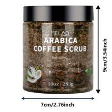 Exfoliante de café Arábica MELAO - Exfoliante para pieles lisas y resplandecientes | Reduce estrías, acné y celulitis | Regalo para amantes del café - Café - Ver 7