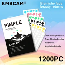 Parches faciales en forma de estrella (6 colores) de 1200/960/720/480/240 piezas, sin fragancia, sin parabenos, unisex adulto, compatibles con todo tipo de piel, sin fragancia, sin componentes incluidos