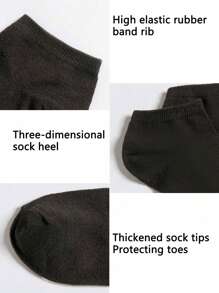 1/5/10/20 Pares Calcetines esenciales para hombres tipo tobillero, calcetines tobilleros suaves y ligeros de uso combinado, medias y calcetería para mujer, calcetines de media pierna para hombre, calcetines marineros para mujer