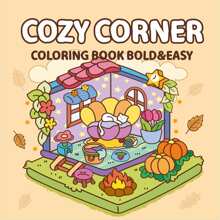 1 Pc Cozy Corner: Coco Coloring Book For Adults And Teens Featuring Super Cute Animal Characters With Easy And Simple Designs For Relaxation Bold And Easy Wyo Colouring Book Gifts Toys For Girls And Boys Teen Kids Toys -Default Does Not Include Marker Pen - Multicolor - View 12