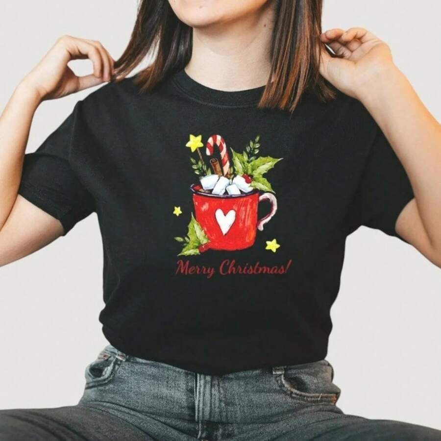 NUEVA CAMISETA LIMITADA "Hace demasiado calor para suéteres navideños feos", tallas S-5XL - Negro - Ver 1