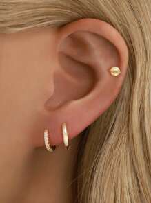 IN Z 1 Piece Of 925 Sterling Silver Australian Earrings | Hypoallergenic Earrings | Male And Female Earrings