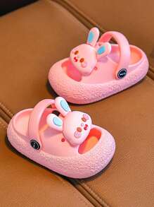 Girls Cute EVA Hole Shoes Cartoon 2 In 1 Summer Soft Bottom Lightweight And Fashionable Hole Shoes - Pink - View 3