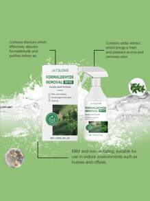 1 Box Of 120ml Formaldehyde Removal Spray, Formaldehyde Remover, Home New House Office Decoration Removal Odor Purification Spray, Quickly Neutralize Formaldehyde Molecules, Purify The Air, Improve Indoor Quality, Suitable For Home, Office, Car And Other Environments