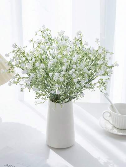 1/3/5 件人造满天星花束，户外花园生日派对家居装饰婚礼新娘花束，客厅卧室窗台花瓶装饰，新年装饰，假植物