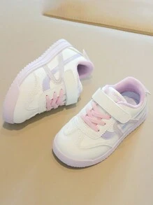 1 双儿童休闲运动鞋，新款秋季儿童软底低帮男女通用运动鞋 - 紫色 - 查看 5