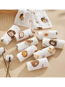 2pcs Soft Absorbent Washcloth, Face Towel, Small Handkerchief Summer,Holiday
