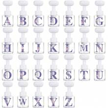 250ml Pressing Flower Schaum Flasche Shampoo Duschgel Spender Organizer Körperlotion Flüssigseife Mousse Schaum Behälter Klare Presse Flasche Badezimmer Essentials Haushalt Pressing Flower Schaum Flasche Initialen Name 26 Buchstaben Muster Badezimmer Dekoration Herbst Dekoration Rückkehr zur Schule