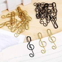 25 个金属回形针，音符夹，适用于音乐爱好者，用于派对邀请卡笔记本文件办公室学校 - 彩色 - 查看 11