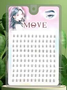 1 caja de pestañas postizas que parecen naturales - Banda transparente, estilo anime afilado apto para cosplay, reutilizable, ideal para principiantes