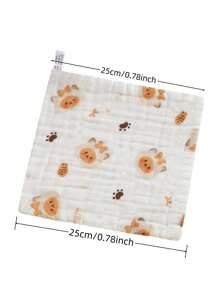 2pcs Soft Absorbent Washcloth, Face Towel, Small Handkerchief Summer,Holiday