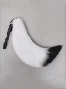 1pc Elegant & Cute Fluffy Fox Tail Accessory, Adjustable, Cosplay Costume Prop, Suitable For Bar/Club Party, Photoshoot, Stage Performance, Ideal Gift Halloween - Multicolor - View 3