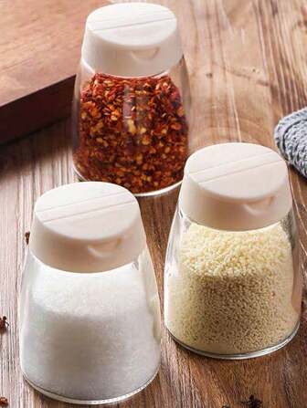 1 件/2 件双口香料瓶、胡椒粉罐、烧烤调味瓶、盐和味精调味品容器