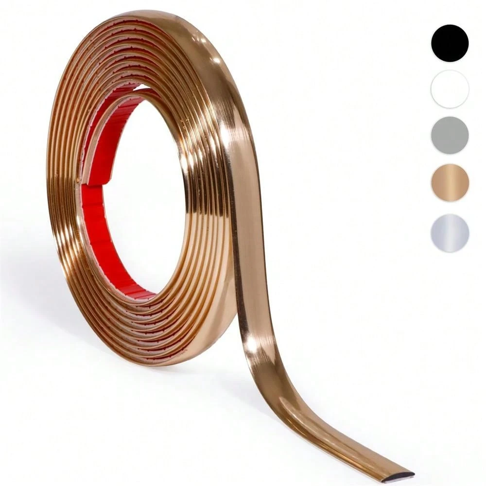 1pc 118.11inch Flexible Peel And Stick Trim For Backsplash Tile Edge - Self-Adhesive Corner ...