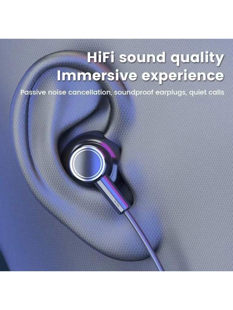Bluetooth 5.3 Wireless Earphones, 200mAh Battery, Gaming, LED