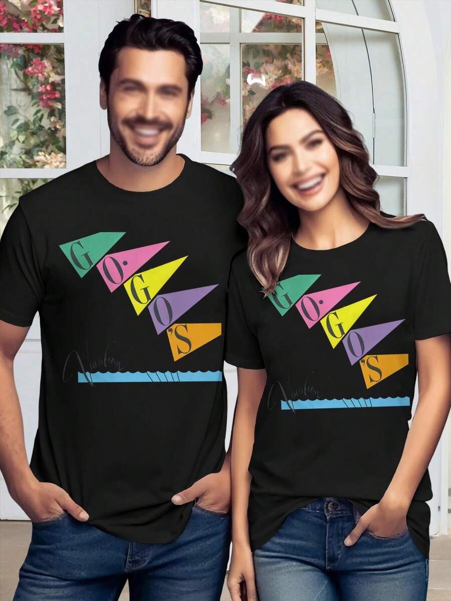 Women's Gogos T-Shirts Stylish Comfortable Tees For Women - Black - View 1