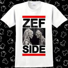 Zef Side Shirt Die Antword  Yolandi Music Retro T Shirt Meme Gift Funny Vintage Style Uni Gamer Cultie Music Top Adult Tee R816 - White - View 1