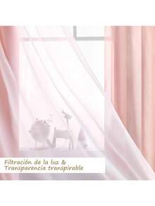 Opacas Cortinas Blackout para Recamara O Sala 2 Paneles,Cortinas Dobles Niñas por Pieza 137 x 213 cm,Cortinas Blackout para Recamara con Aislamiento Térmico,Adecuado para Dormitorios y Salones,Rosa - Rosa - Ver 7
