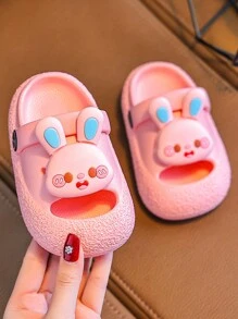 Girls Cute EVA Hole Shoes Cartoon 2 In 1 Summer Soft Bottom Lightweight And Fashionable Hole Shoes - Pink - View 4
