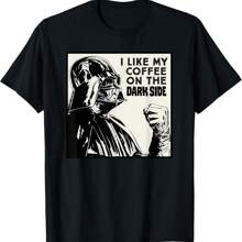 I Like My Coffee On The Dark Side T-Shirt - Black - View 1