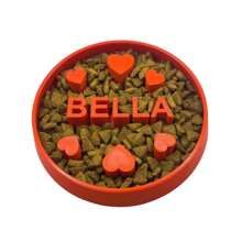 Custom Slow Feeder Dog Bowl - Personalized Dog Bowl With Name - Ideal Slow Feeder For Large And Small Breeds - Unique Design For Healthy Eating Ornamental,Engraved,Stainless Stylish,Fashion,Colorful,Vintage,Cute,Contracted,Cuties Custom,Unique,Customized,Personalized Pet For Anniversaries,For Birthdays